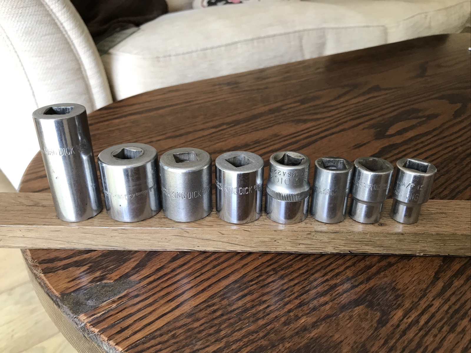 8 King Dick Sockets 1” To 7/16” AF With 1/2″ Drive.No 3.