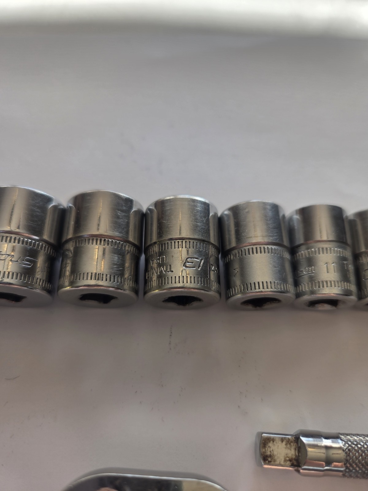 Snap On 16 Piece METRIC 1/4″ Drive Shallow 6 Point Socket Set Ratchet 4 TO 16MM