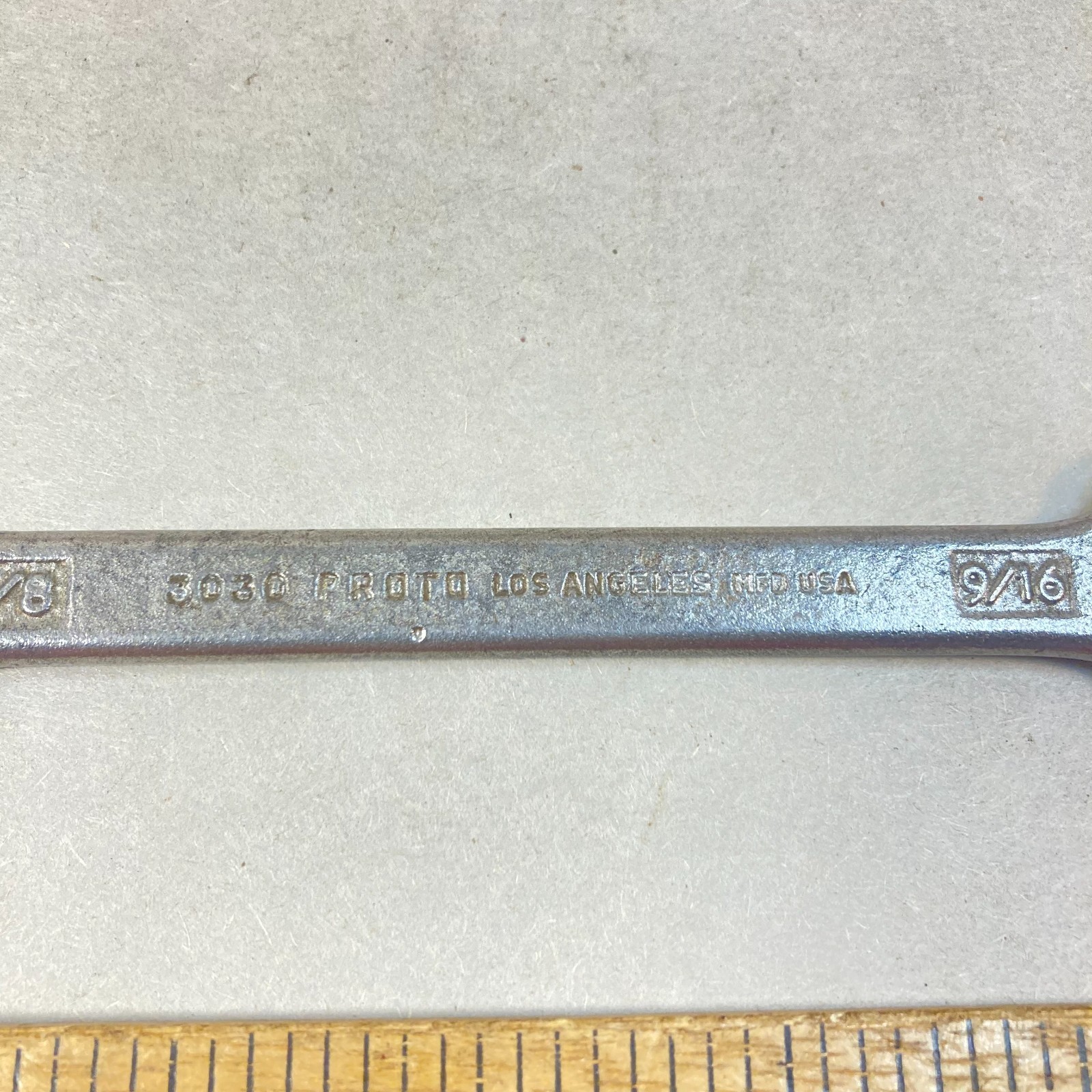 Proto Wrench Open End 5/8″- 9/16″ Flat Shaft #3030 Los Angeles USA