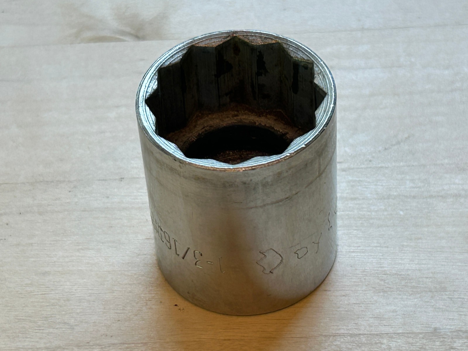 Vintage Thorsen 1-3/16″ – 12 Point Socket 1/2″ Drive – 538 – *name inscribed*