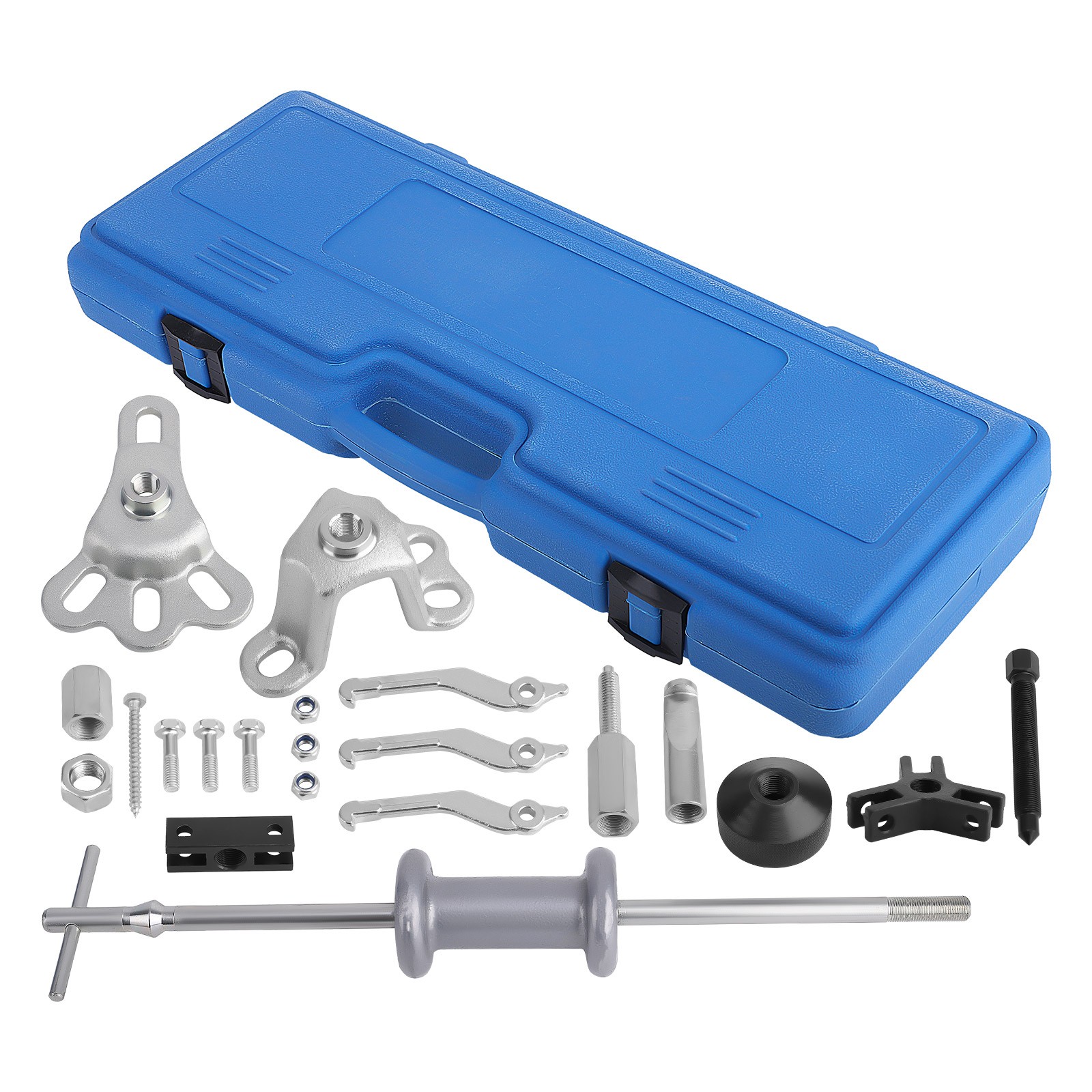 17Pcs Wheel Hub Puller Tool Set for Front Bearings & Rear Flange Axle Removal