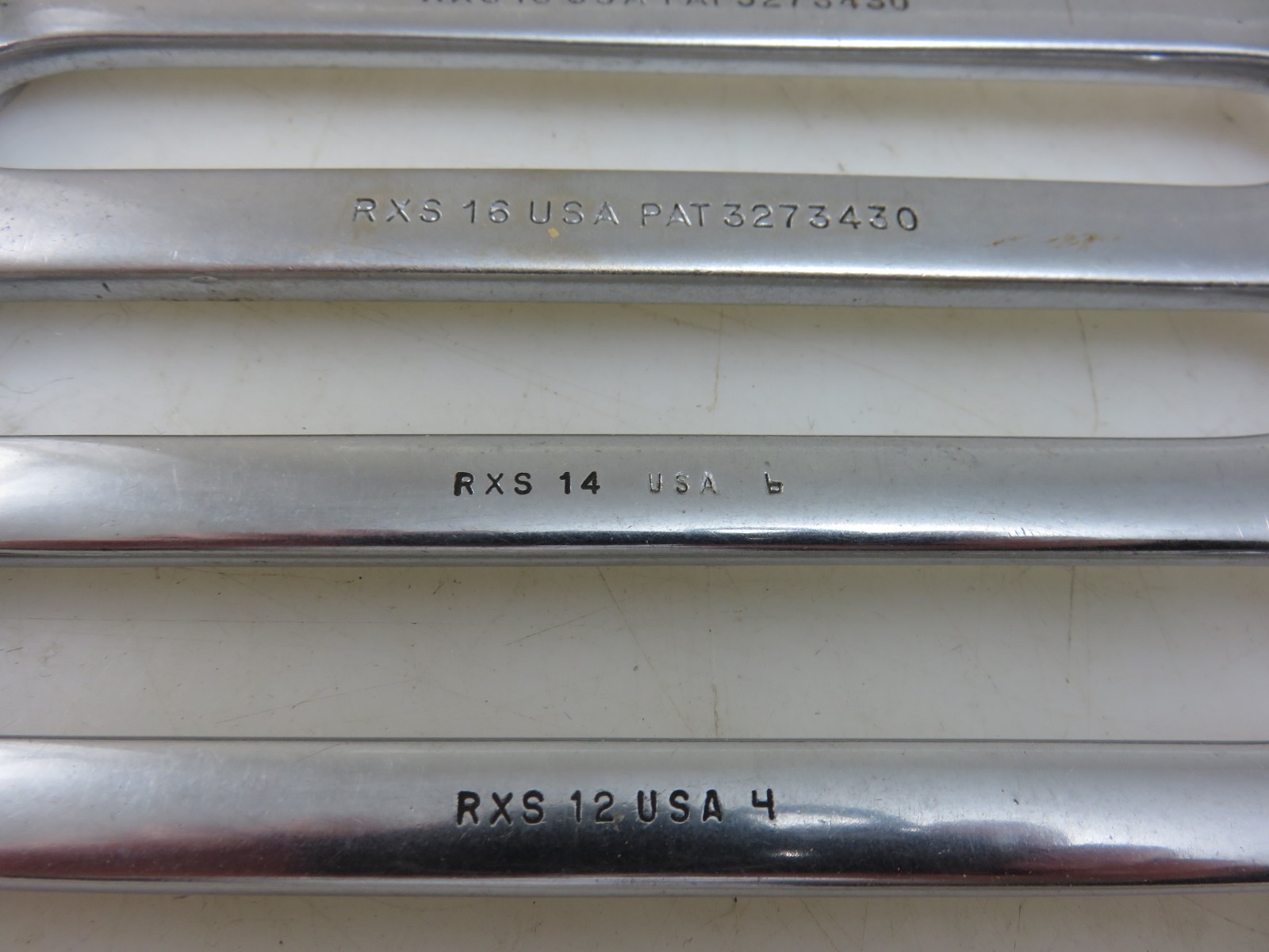 Snap-On RXS Series SAE Flare Nut Open End Wrench 6pc Set 3/8″-3/4″ **NO 11/16**