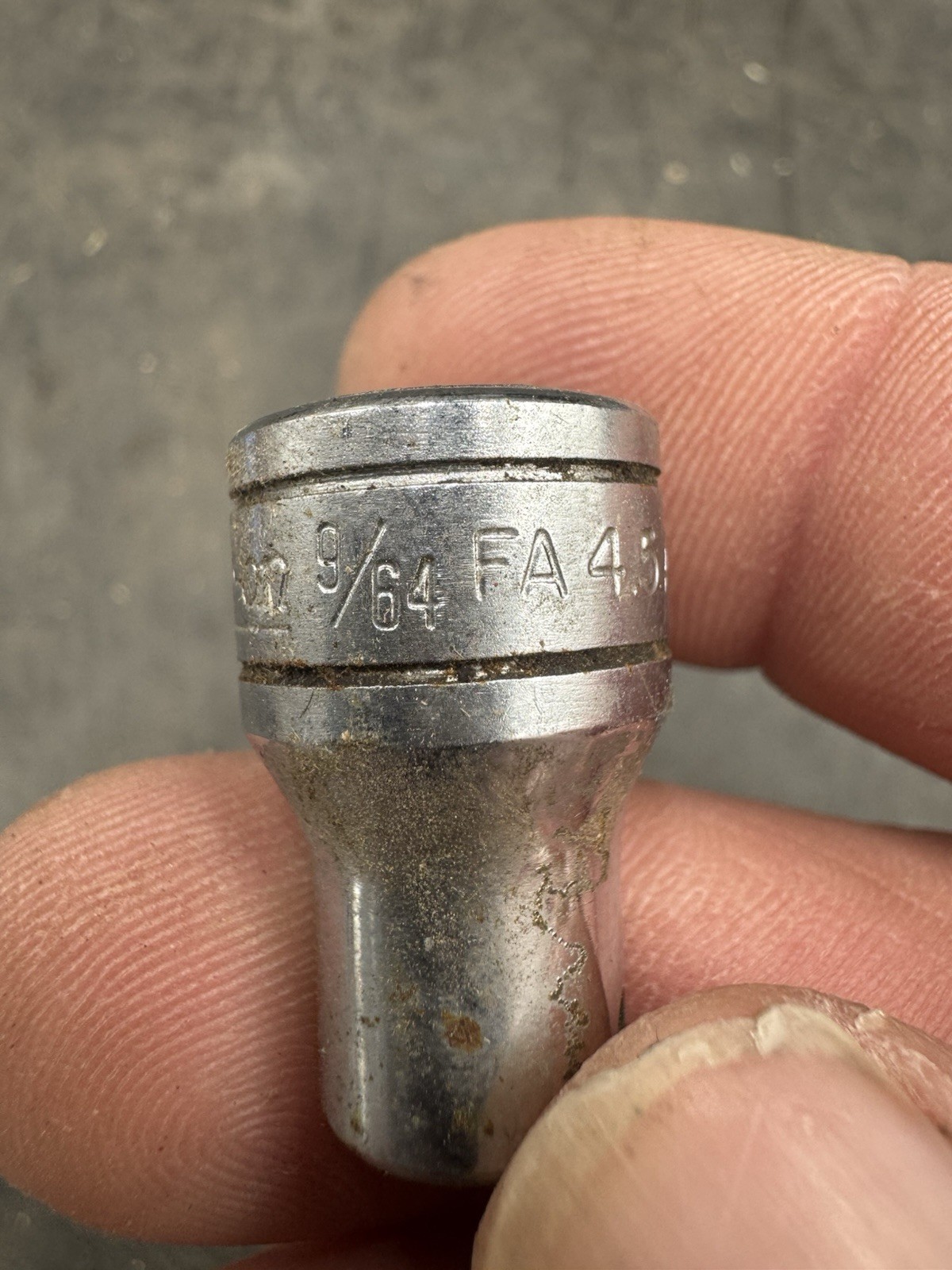 Snap On FA4.5A 3/8″ Dr 9/64″ Standard Hex no Bit just Socket