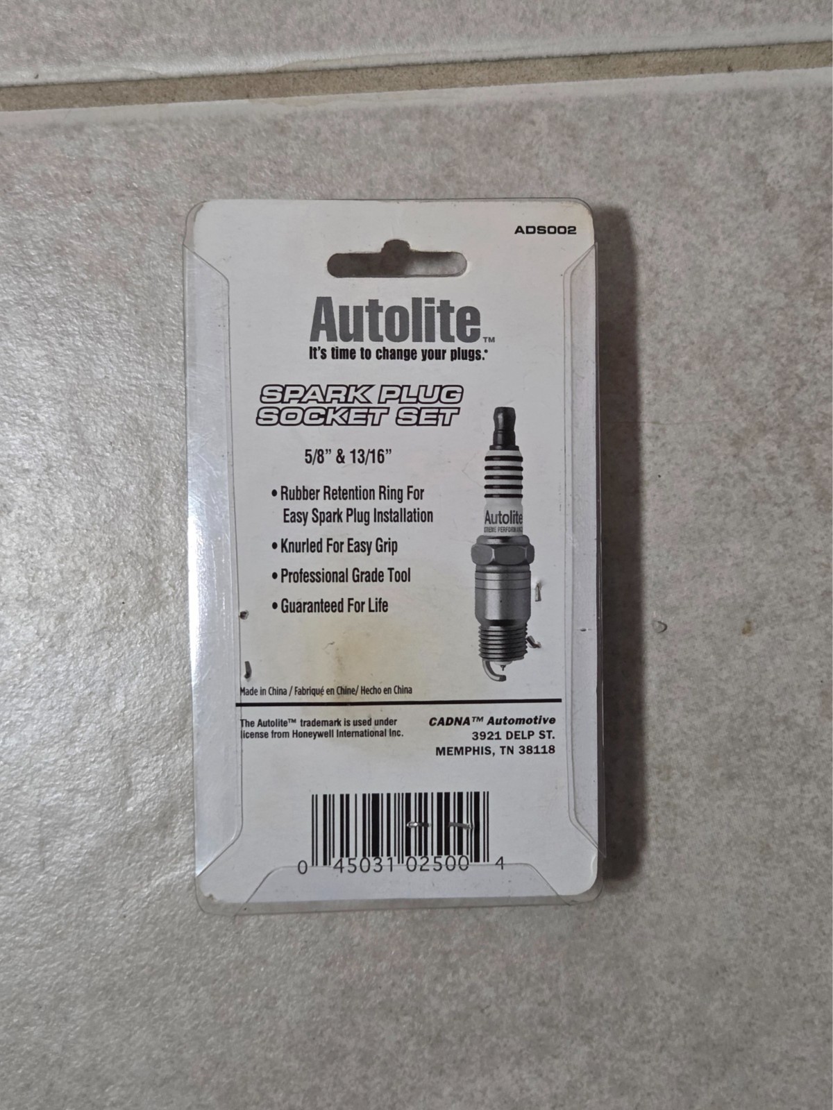 AUTOLITE PROFESSIONAL SPARK PLUG SOCKET SET 5/8″ 13/16″ ADS002 BRAND NEW!