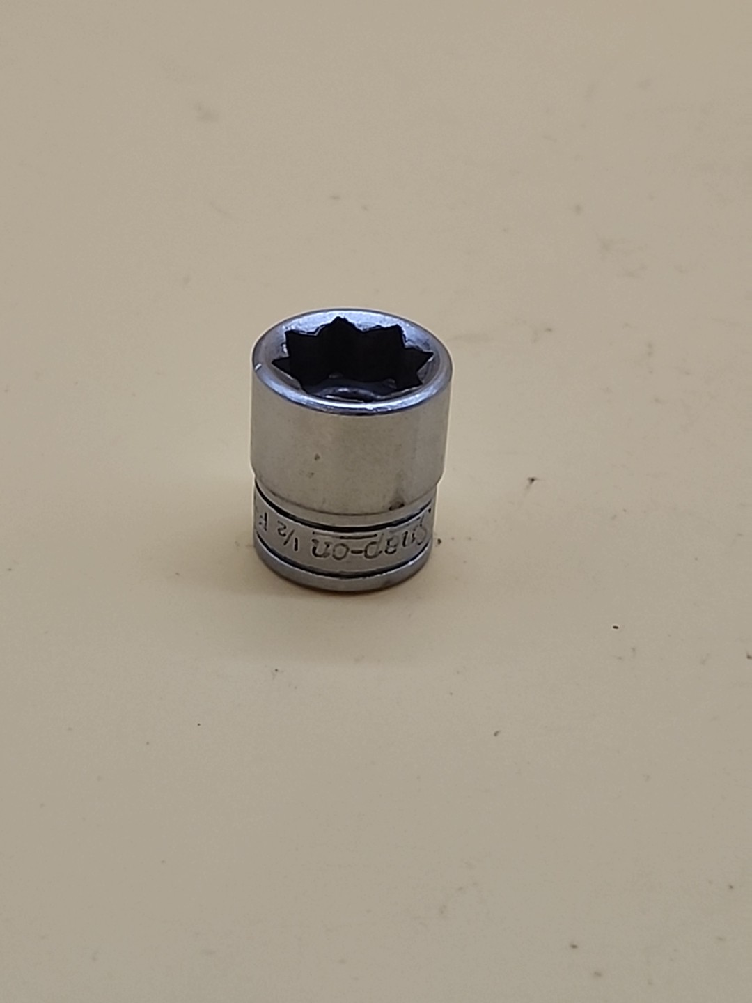 Snap-on Tools 3/8″ Drive 1/2 8 Pt Double Square Chrome Socket F-316 USA