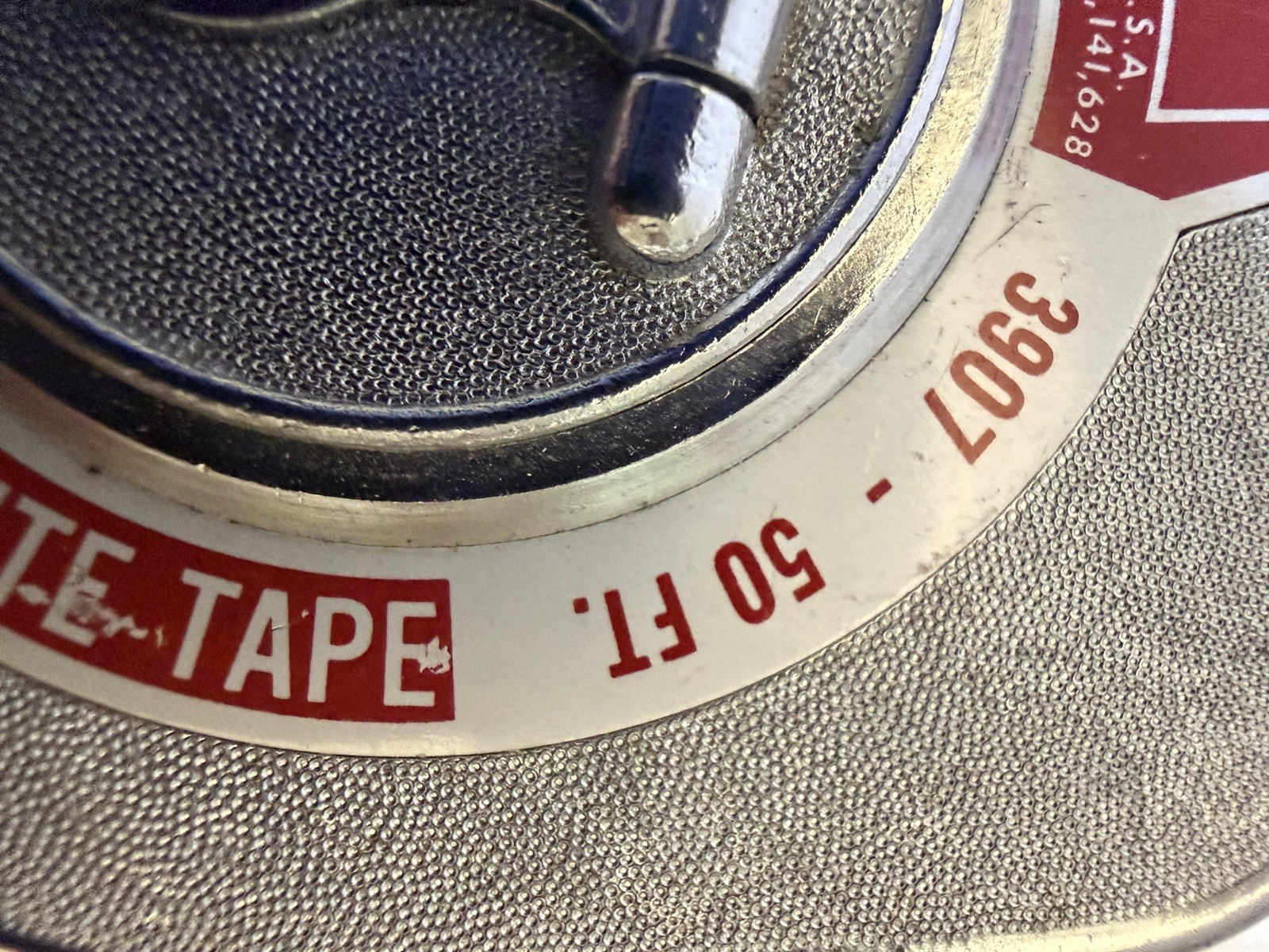 Vintage 50ft Craftsman Black and White Tape Measure Sears Roebuck CO 3907 USA
