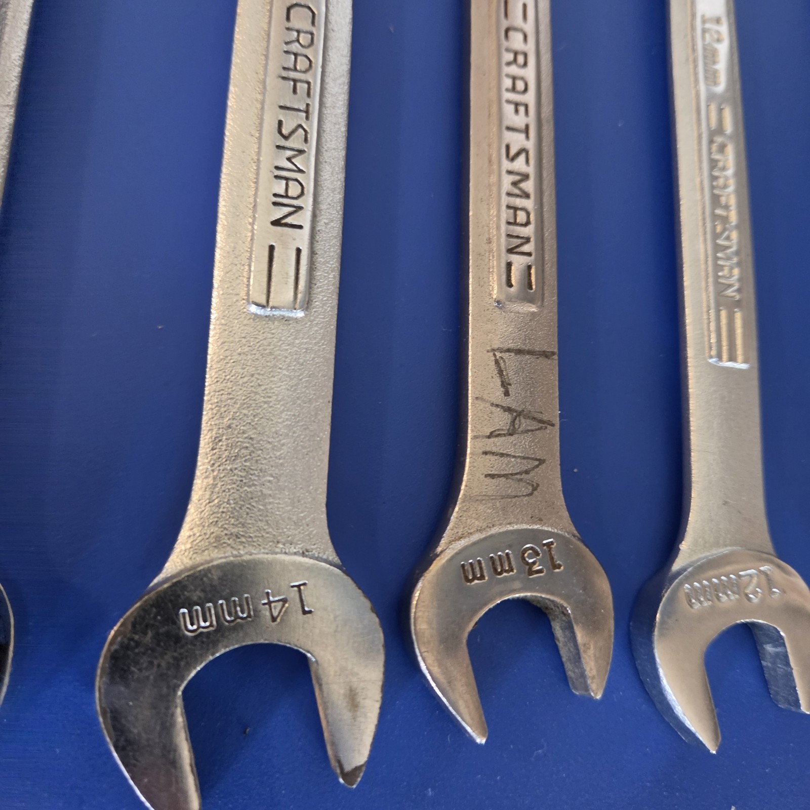 Craftsman Tools USA 12 pc V VV VA 8mm-17mm 19mm 22mm Metric Combo Wrench