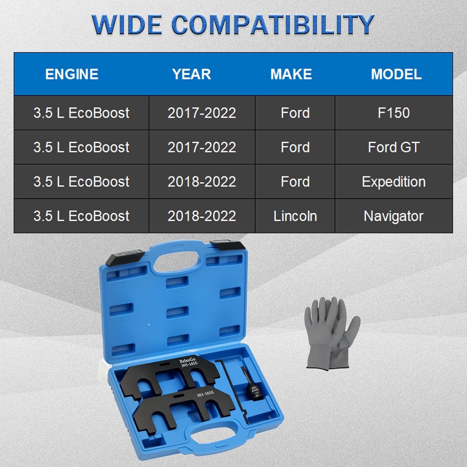 Camshaft Holding Tool Kit, Compatible with Ford 3.5L Ecoboost Upgraded GT F-150