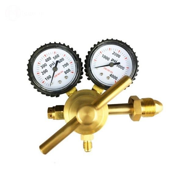 HVAC Nitrogen Regulator Pressure Tester 0800 PSI 14 Inch with Long Hose CGA580