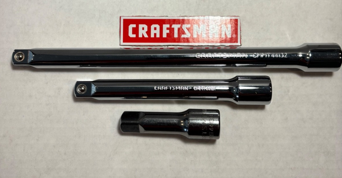 Craftsman 1/4 Drive, 3/8 Drive and 1/2 Drive Extensions(Pick a Size)