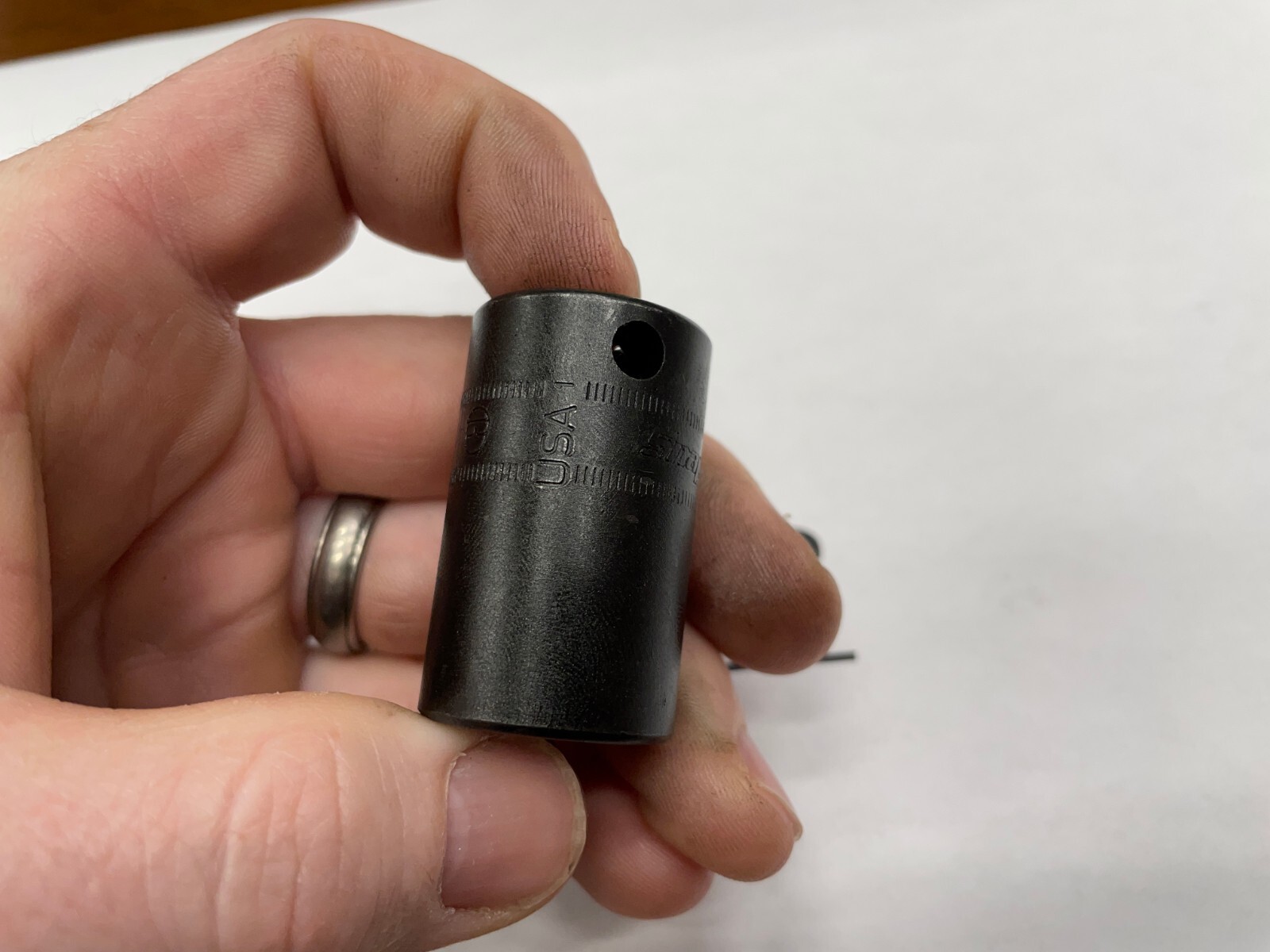 Snap-on Tools USA NEW 3/8″ Drive 18mm Metric 6pt Semi-Deep IMPACT Socket IMFMS18
