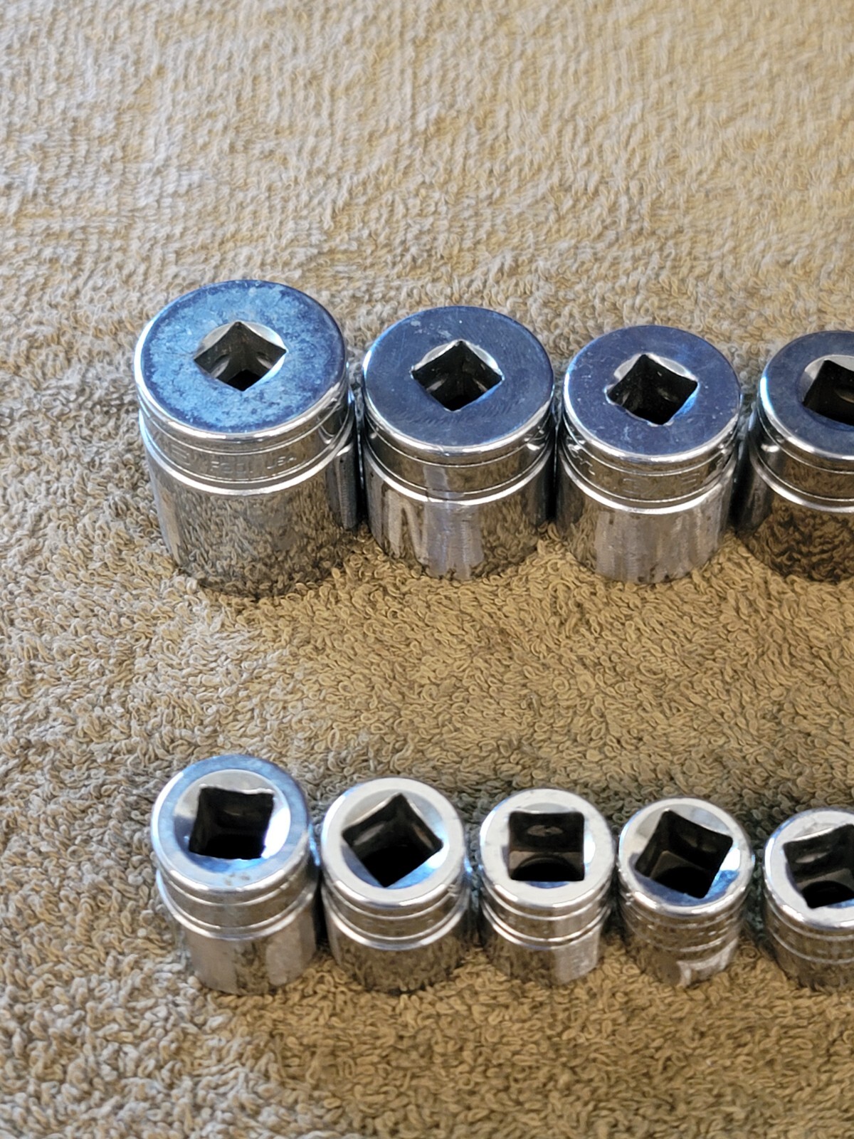 12 Snap-on F301 281 Socket Set 3/8″ Drive Sae 15/16 7/8 13/16 3/4 5/8 1/2 1/4″