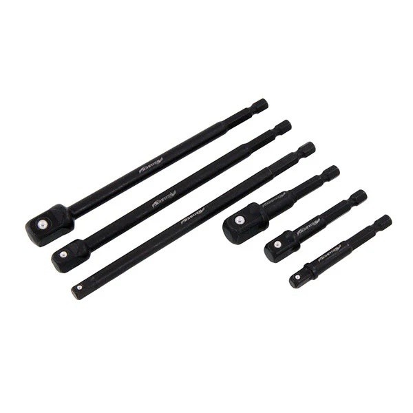6pc Impact Socket Adaptor set for drill or similar 1/4″,3/8″,1/2″ Drive CT5766