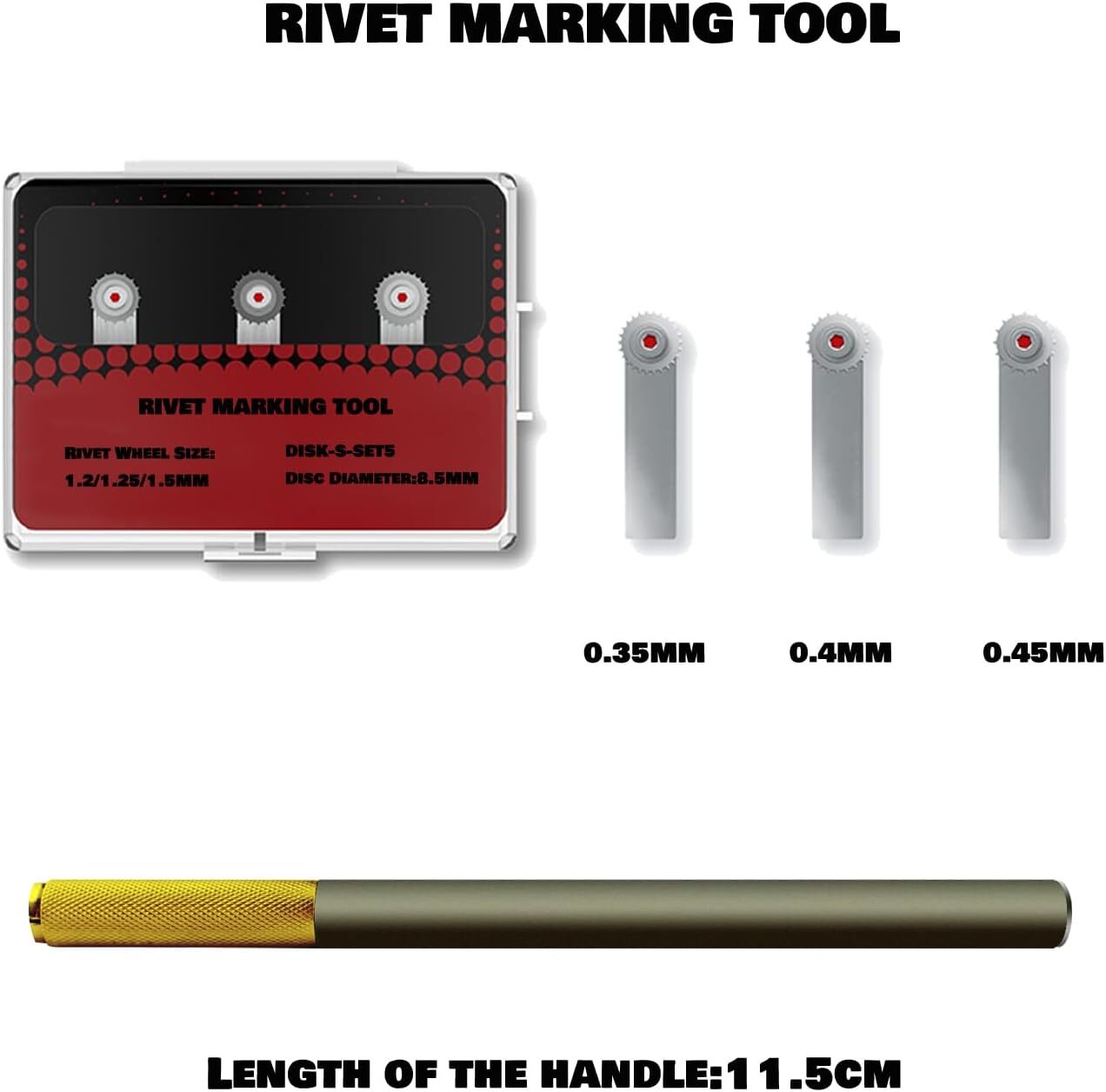 Model Rivet Maker Tool with Handle for US-RM-S1, as shown in the picture