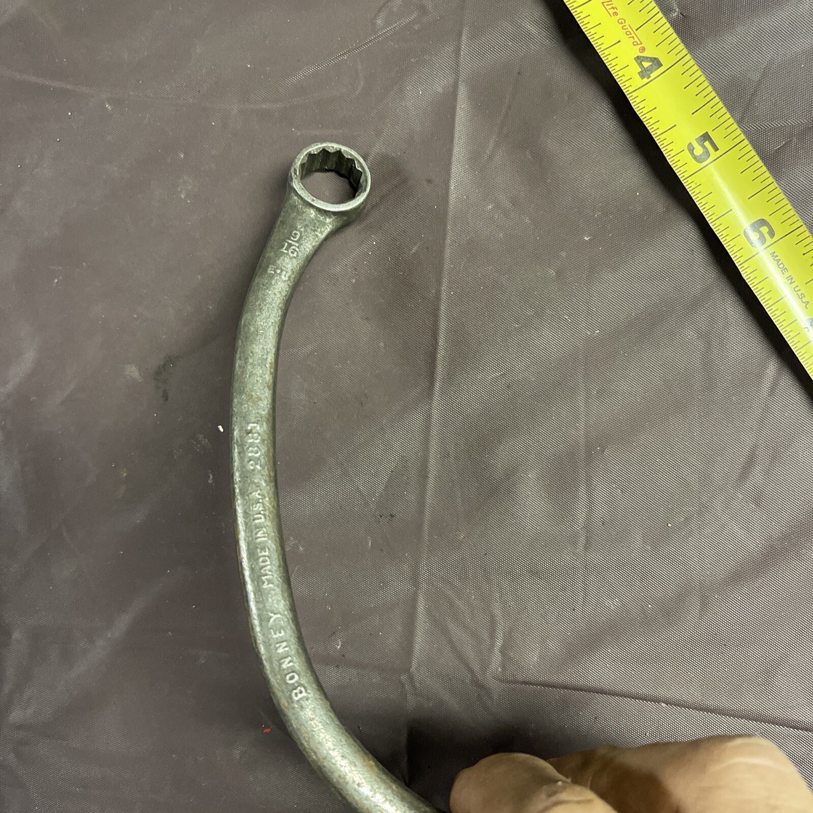 BONNEY USA 2881 5/8 In x 9/16 In SAE Distributor Obstruction Wrench Banana 12 Pt