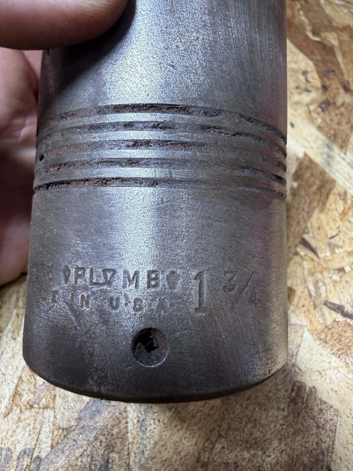 Four Vintage Plomb 3/4 Drive Sockets And A 6 Inch 3/4 Vintage Extension Bar