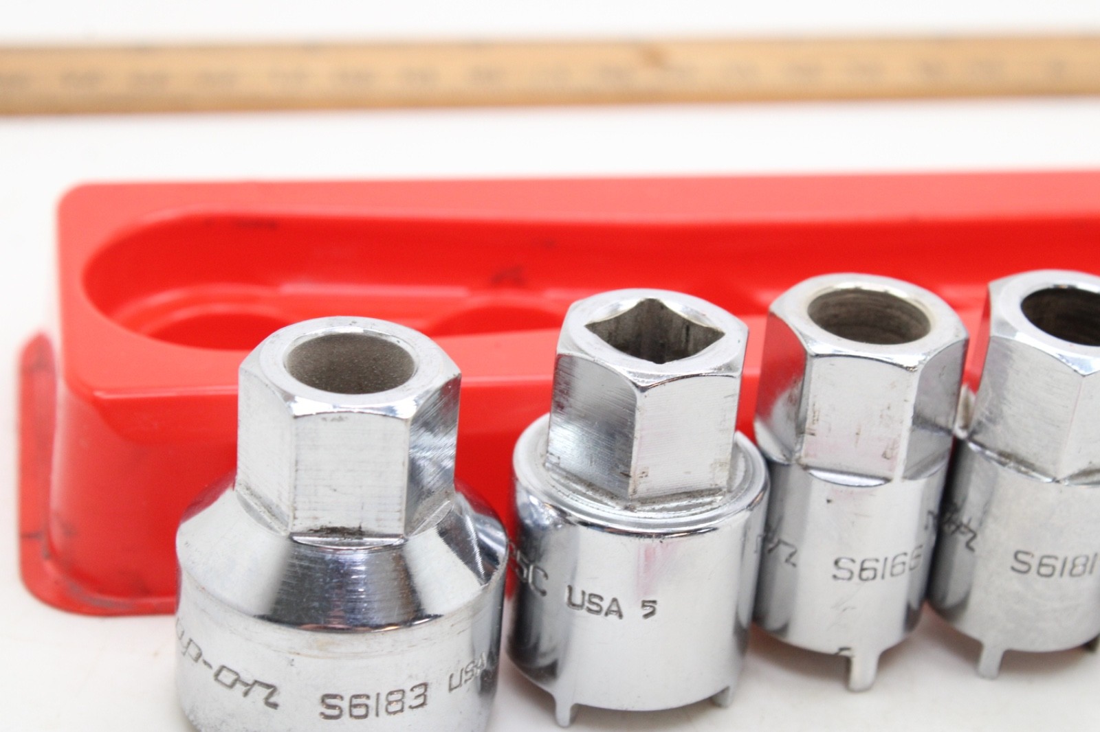Snap on RARE 2006ANT 6-Piece Chrome Vehicle Antenna Nut Socket Set USA
