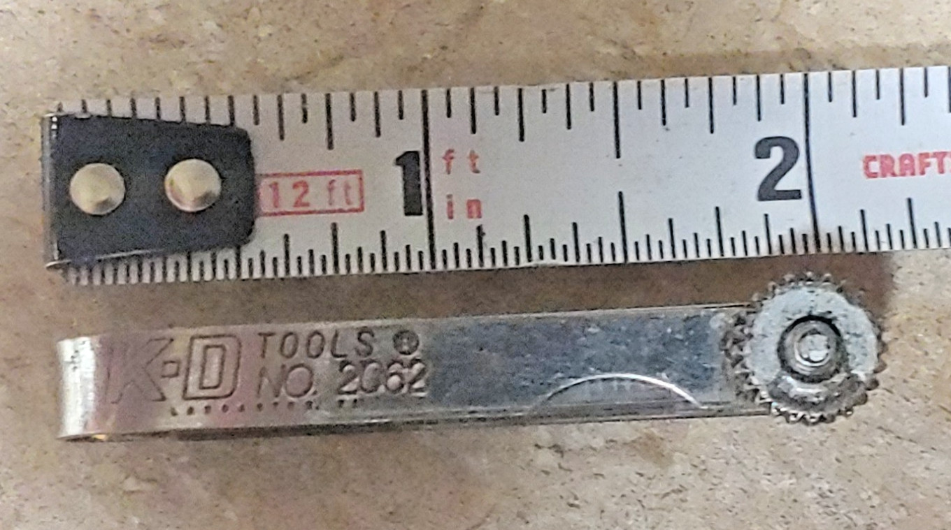 KD TOOL No. 2062 Feeler Gage 16 Pcs SET .010″-.035″Mini Made Pocket Size USA