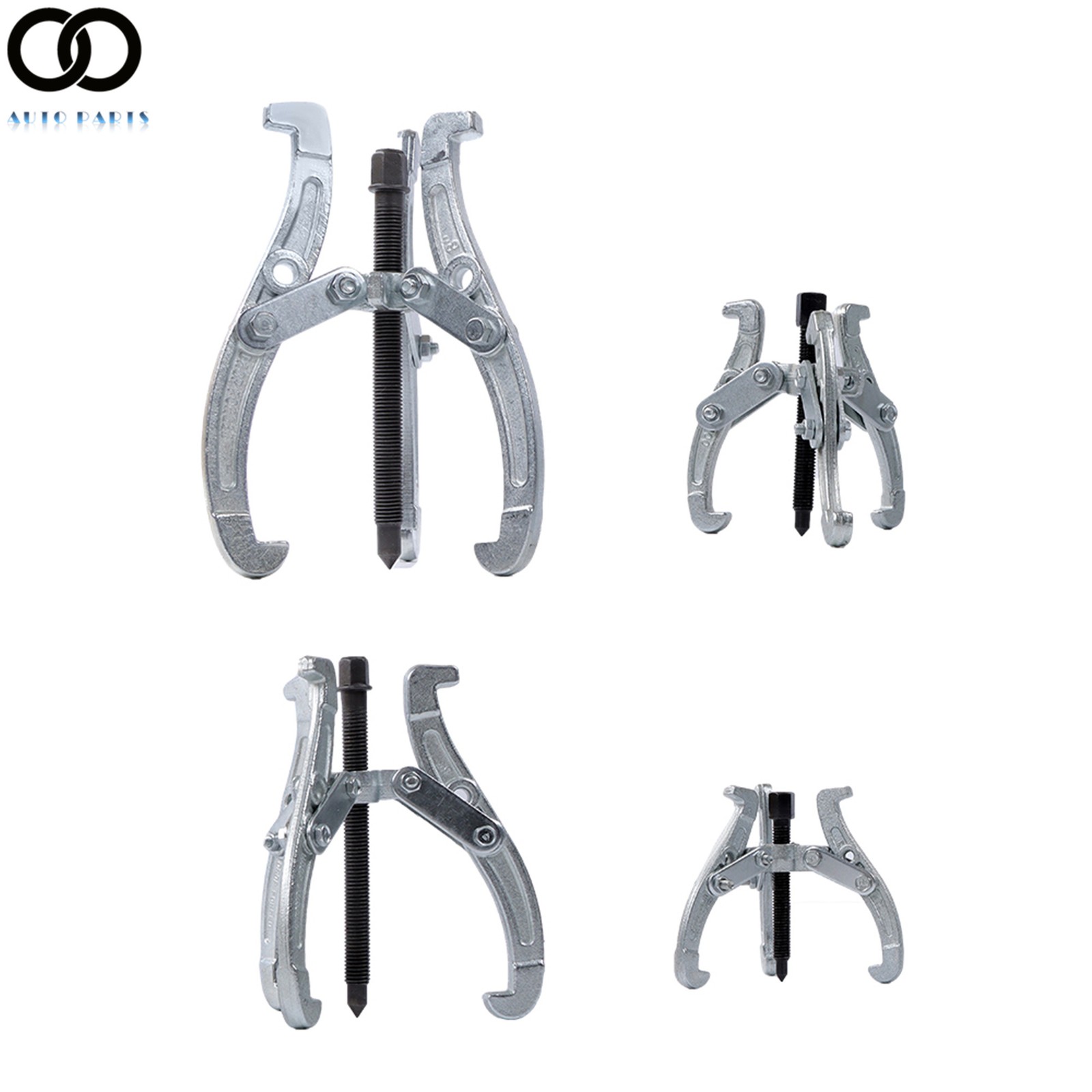 4 PCS Bearing Puller for Pulley Gear Bearing 3“ 4” 6“ 8” 3 Jaw Puller Tool Kit