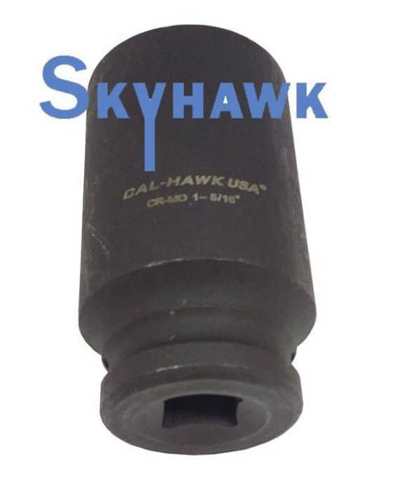 1/2″ DR. X 1-7/16″ DEEP IMPACT SOCKET 6 POINT SKT Chrome Vanadium CR-MO MATERIAL