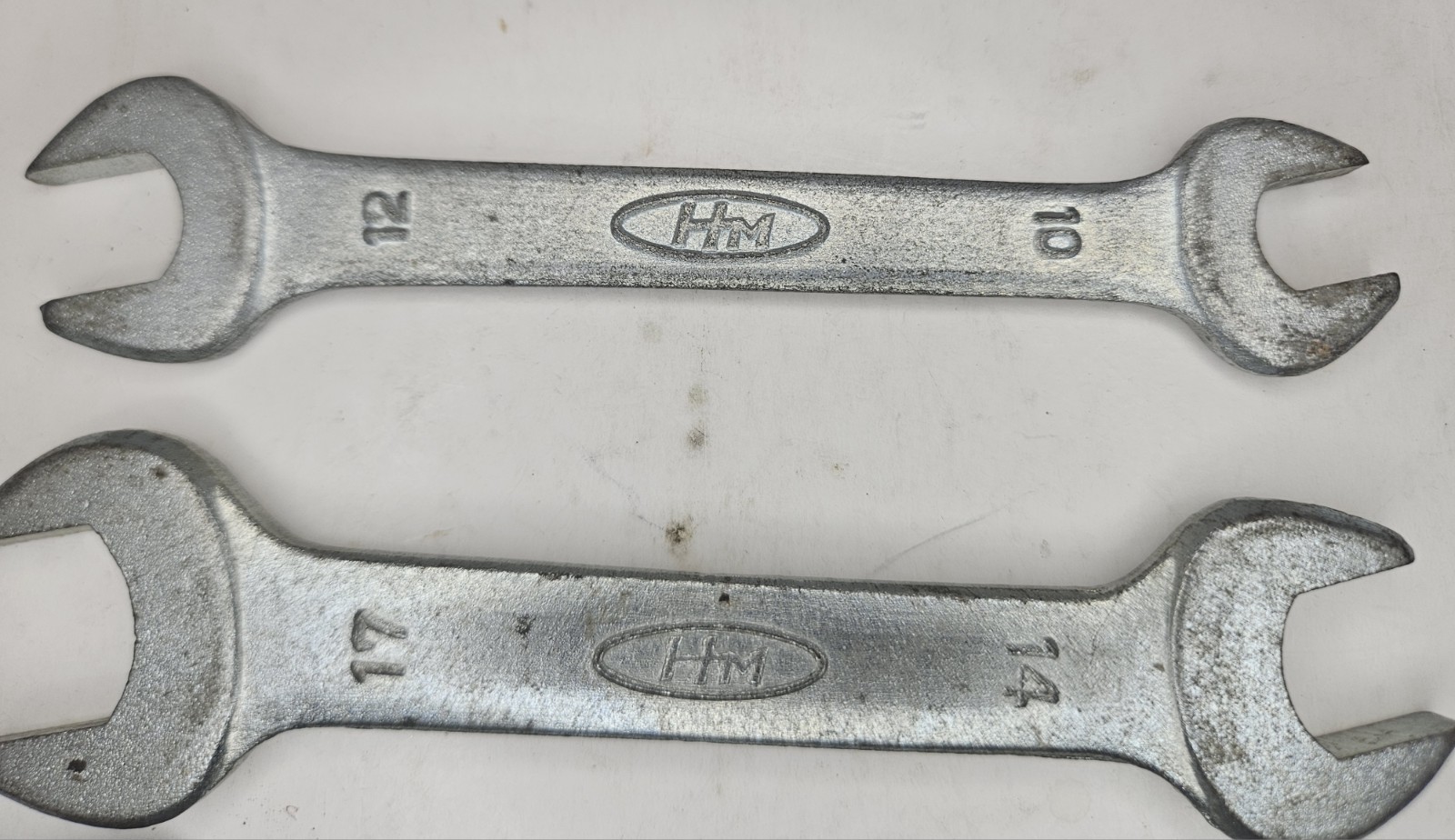 Vintage Lot 3 Honda Motors Metric Wrench Set Open End 10mm 12mm 14mm 17mm