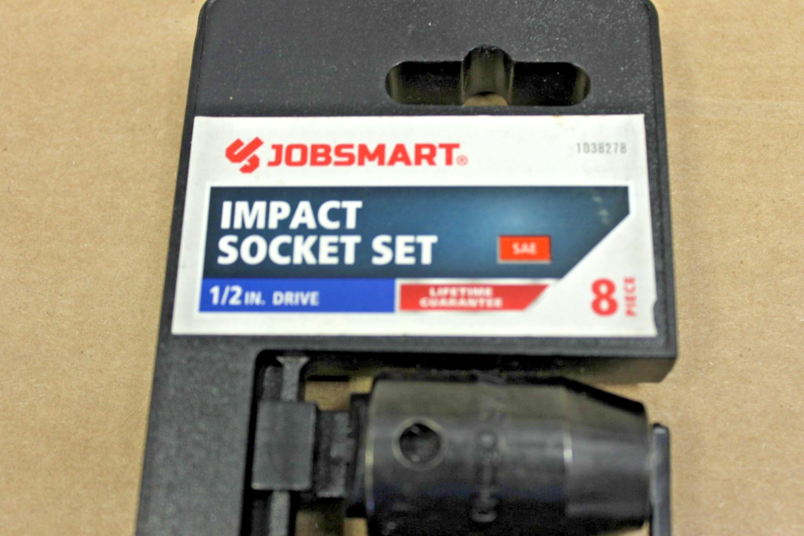 Brand New Jobsmart Impact Socket Set SAE 8 Piece 1/2 Inch Drive (54207)