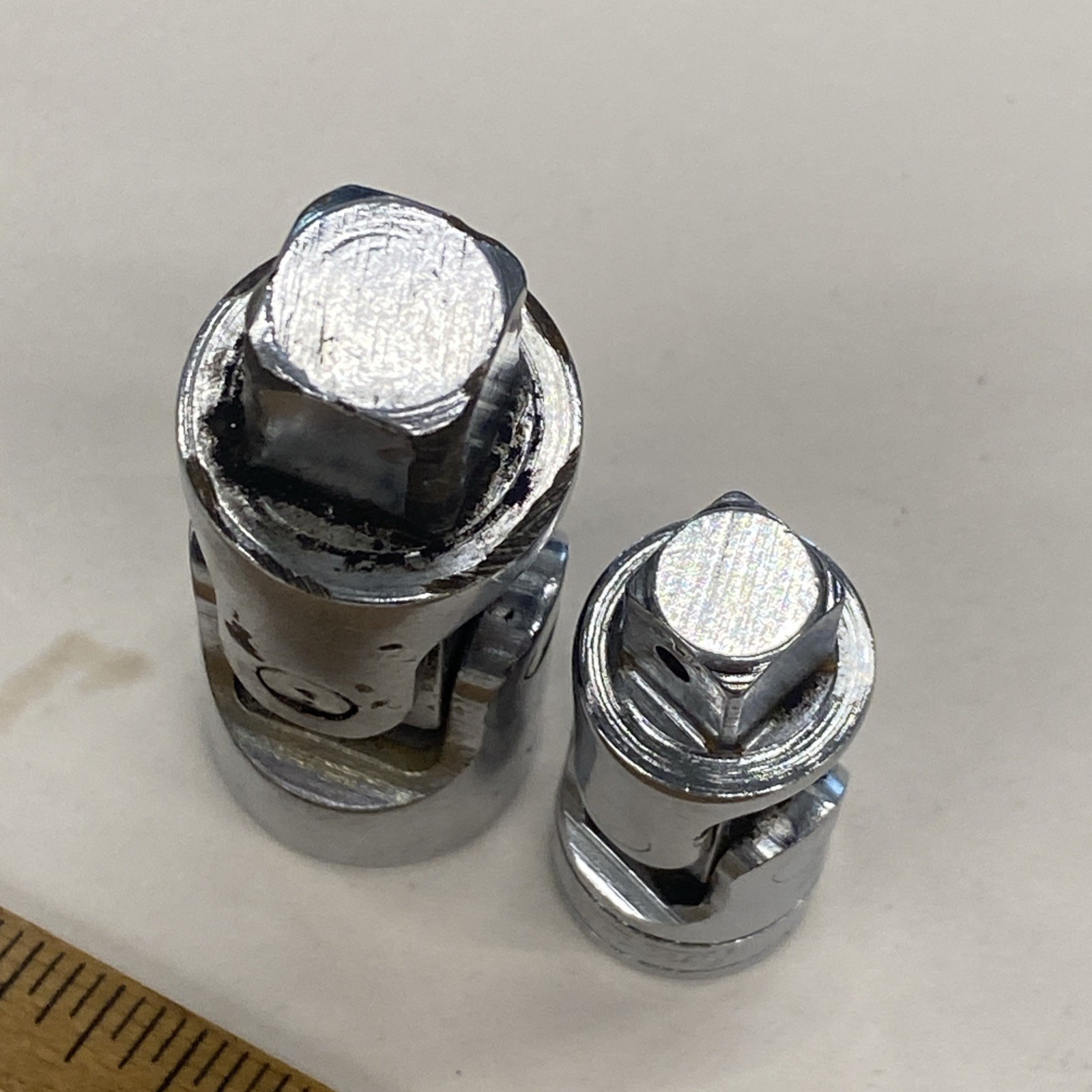 2 Snap-on Universal Flex Socket Adapters (S-8) 1/2″ Drive & (FU8A) 3/8 Dr. M0815