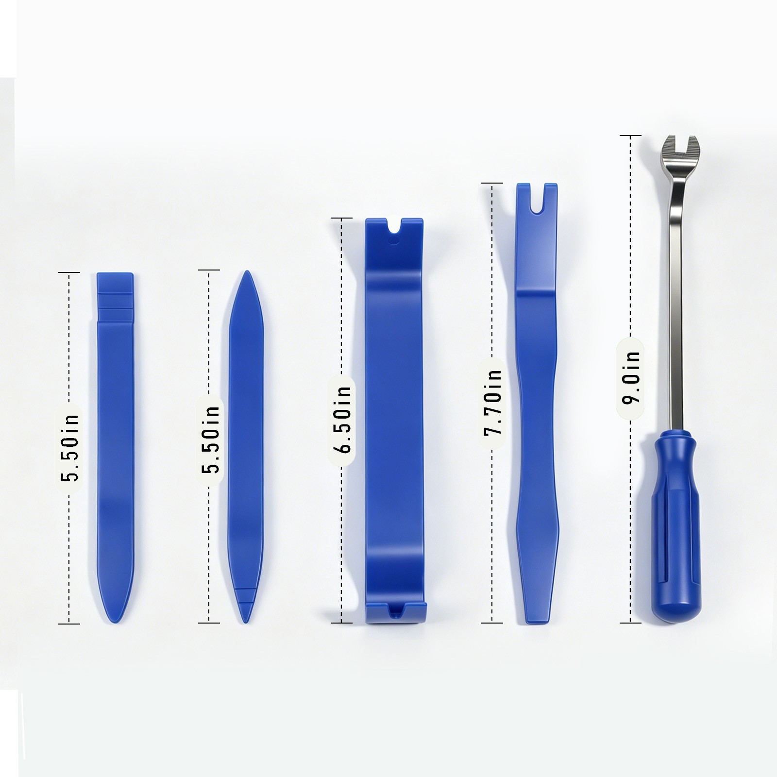 Plastic Trim Removal Pry Tool Set for Car Radio Panel Door Dash Clip Fasteners