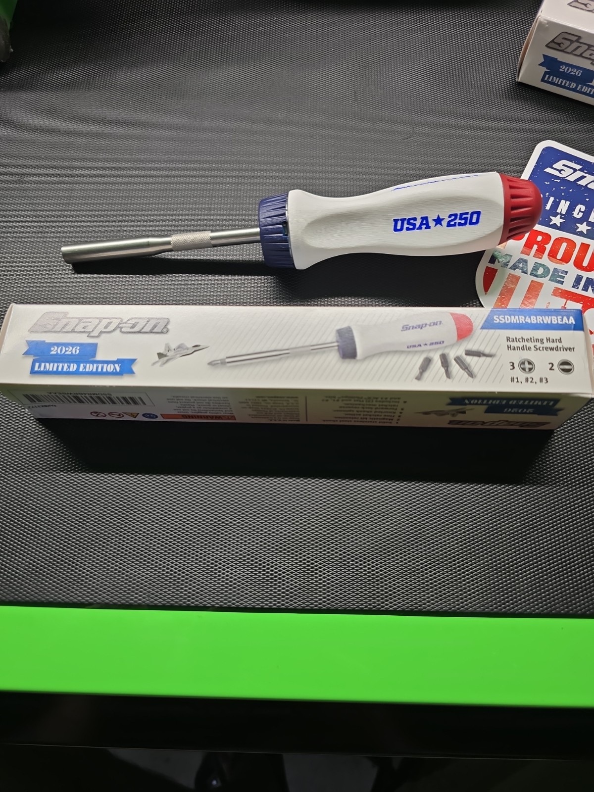 SNAP-ON TOOLS USA☆250 OSHKOSH EAA Airshow2026RatchetingScrewdriver SSDMR4BRWBEAA