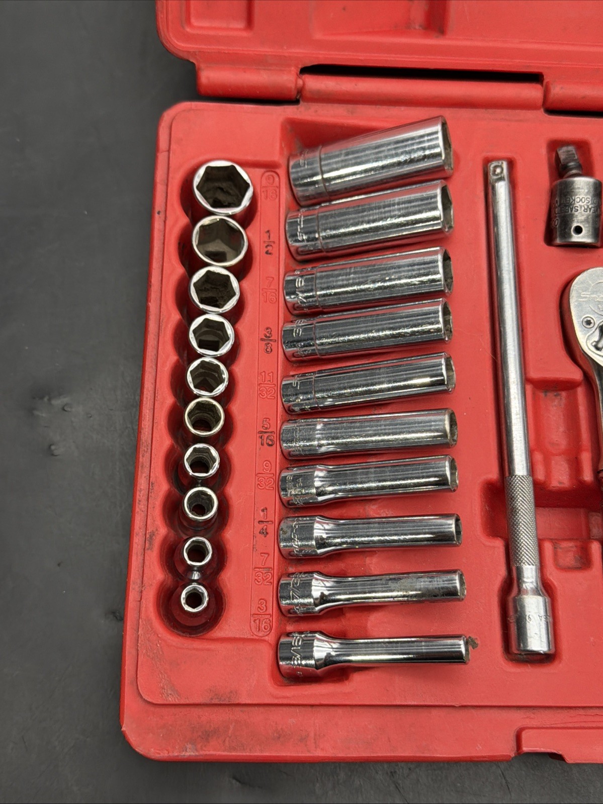 USED Snap-on PB99A General Service Metric/SAE 6 Point 42-Piece Set (READ)