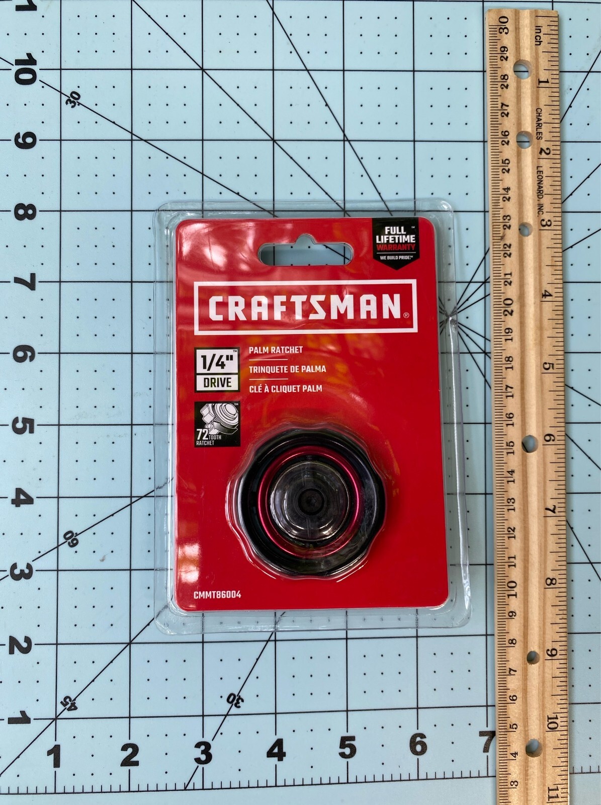 CRAFTSMAN 72 Geared Teeth Ratchets, 1/4″ Drivel Palm Ratchet mod# CMMT86004