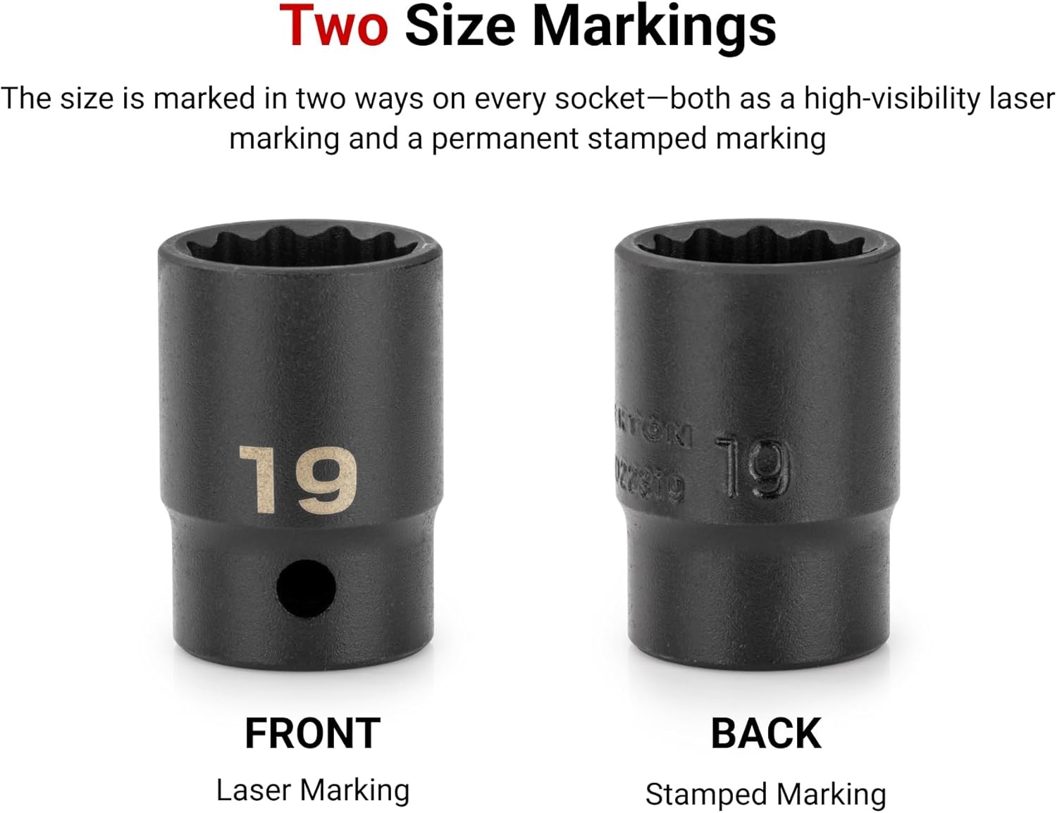 TEKTON 1/2 Inch Drive x 32 mm 6-Point Impact Socket | SID22132 32