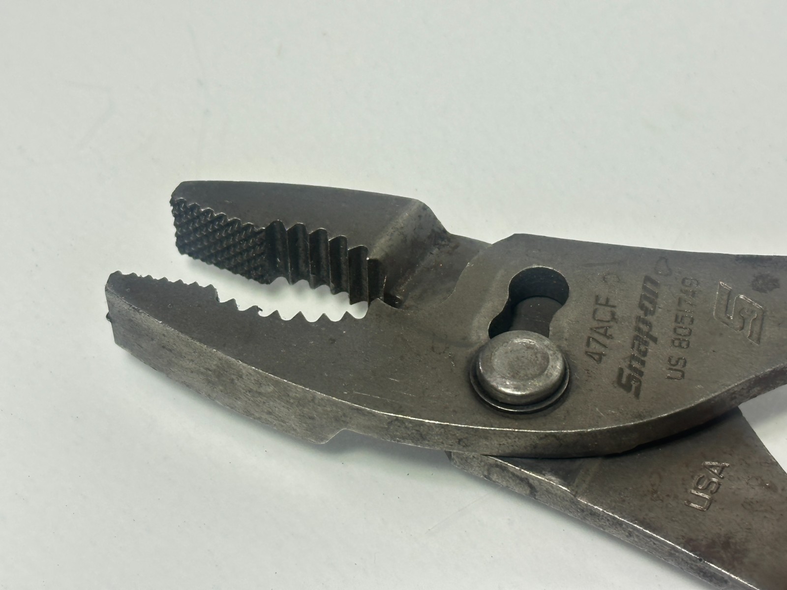 🇺🇸 Snap On Tools USA 8″ Long Talon Grip Combination Slip-Joint Pliers, 47ACF