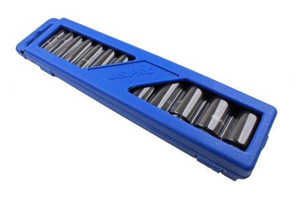 US PRO 13pc 1/2 Dr 12pt Deep Impact Sockets Metric 13 – 32mm 1683
