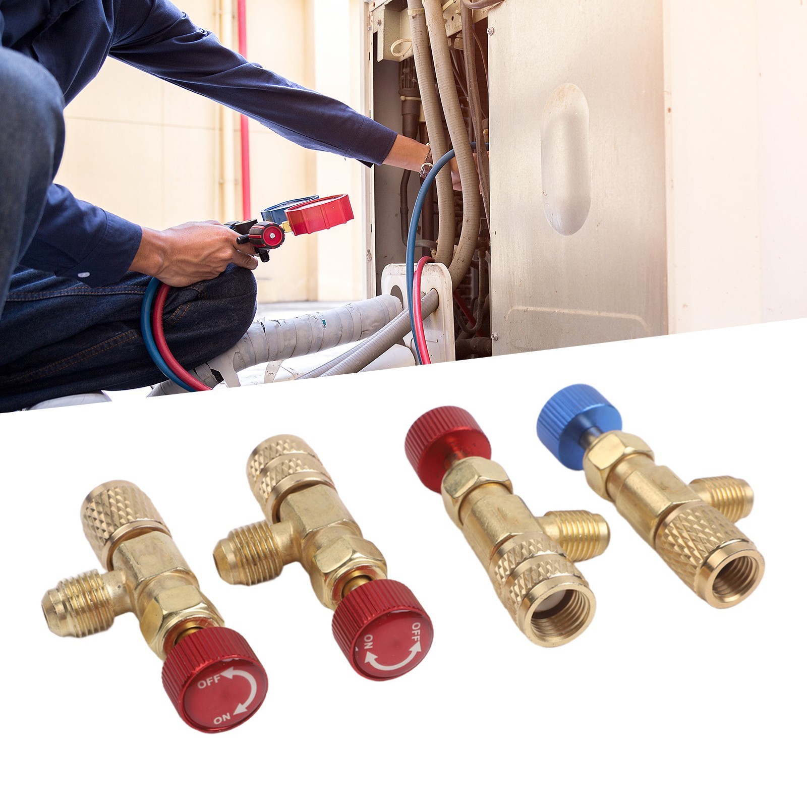 Air Conditioning Safety Valve R22 R32 R410 Valves Multiple Sizes For Flexibility