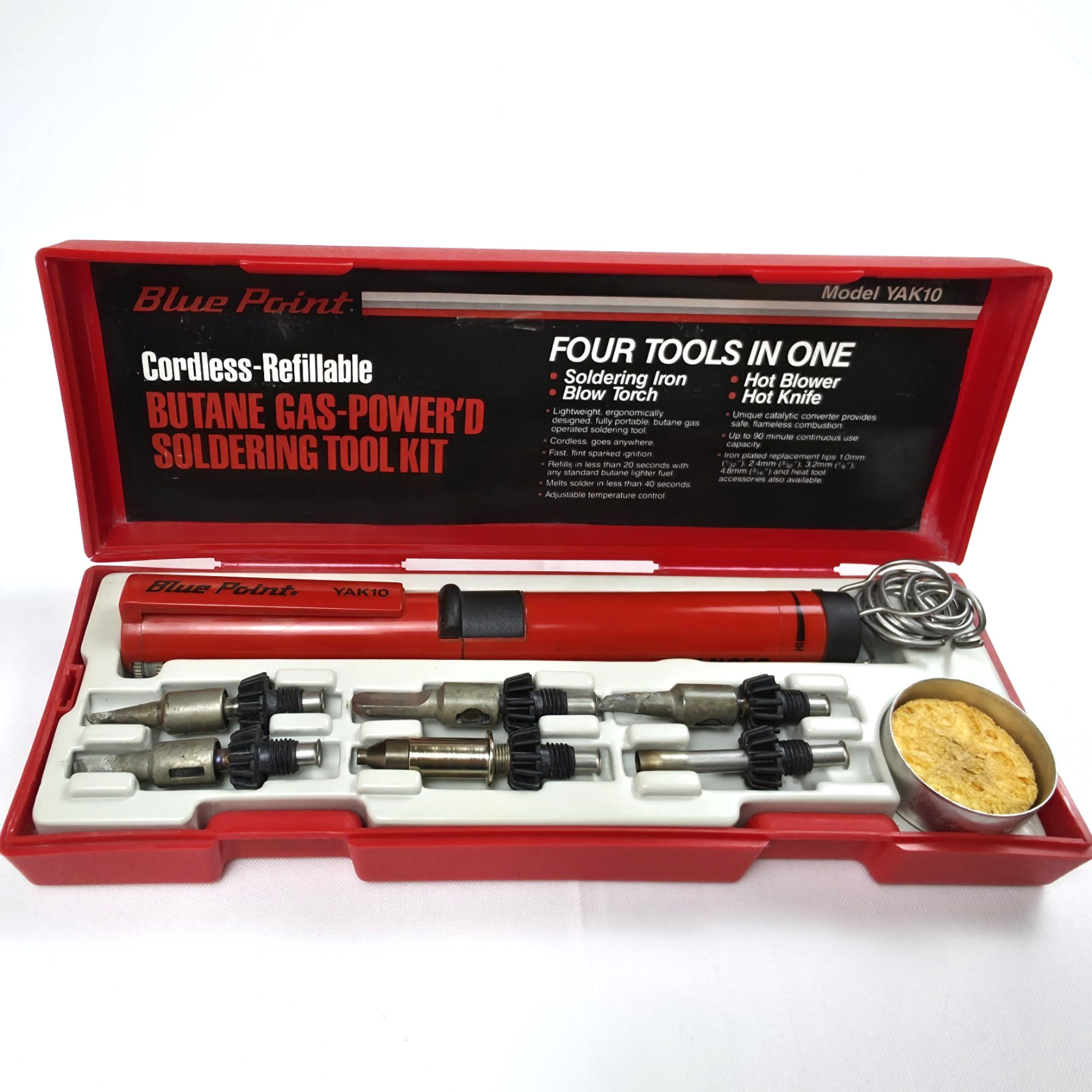 Blue Point YAK10 Cordless Butane Soldering Iron Kit Torch Refillable Ireland