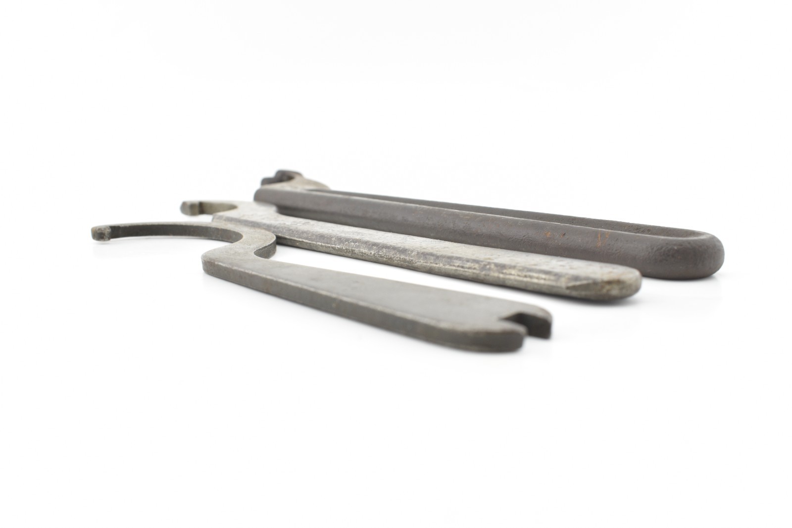 3x VTG C Hook Pin Spanner Wrench Williams USA 212, 36 Old Tool Car Farm Machine
