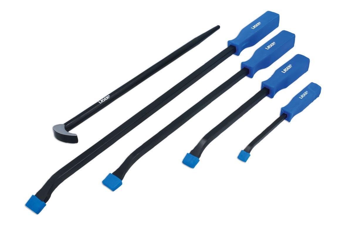 Laser Tools 8759 Pry Bars 5 Piece Set Made From Hardened & Tempered Steel