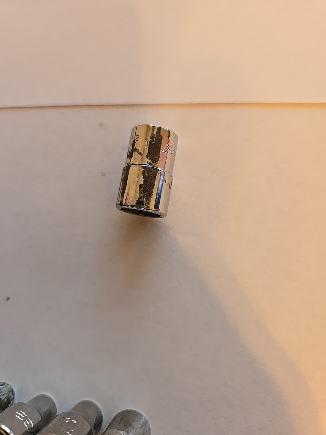 Snap On 1/4″ Drive 3/16″-7/16″ 9/16″ 12PT Shallow Chrome Sockets Lot Of 8