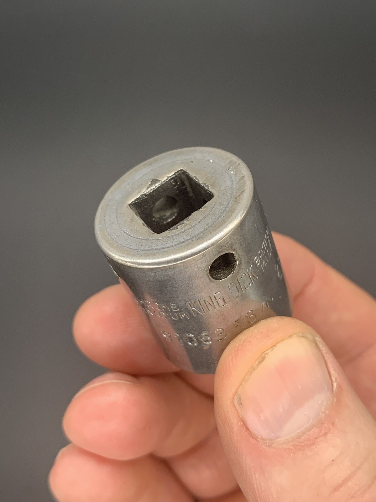 King Dick Impact Socket 11/16 AF 69 AF 3/8” Drive MSA 222 Military Arrow 1966