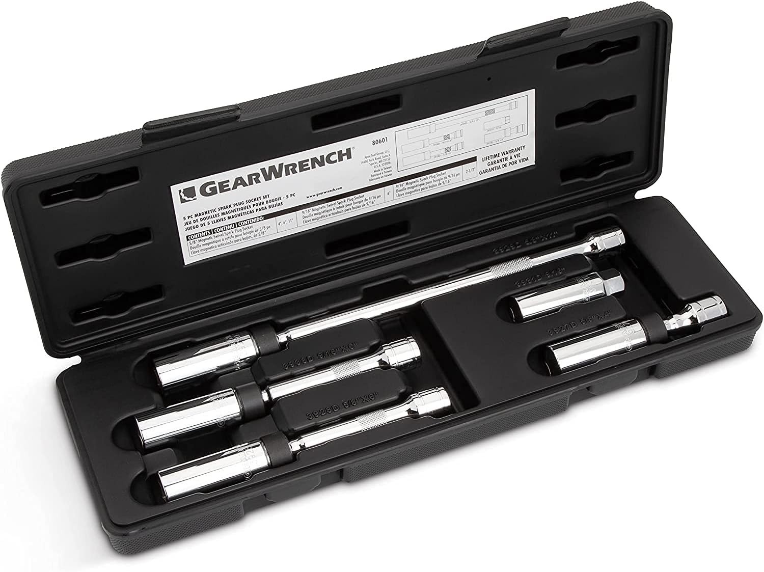 Spark Plug Socket Set with Magnetic Swivel