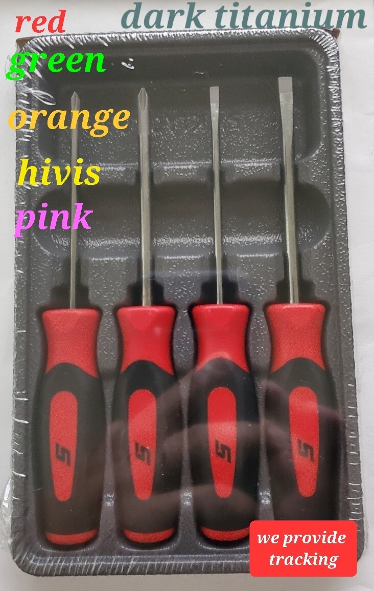 Snap-on Tools 4pc Soft Grip Mini screwdrivers Set SGDX40BR, 6 colors NEW!!!!!!!!