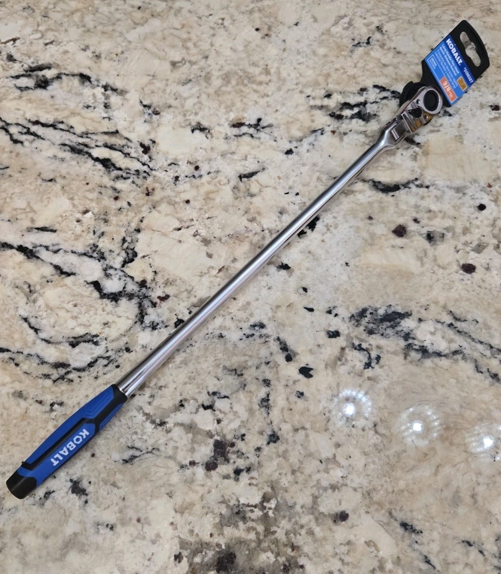 Kobalt 3/8 RATCHET Quick Release Head Ratchet 72 Tooth 17″ LONG 3108327 *NEW*