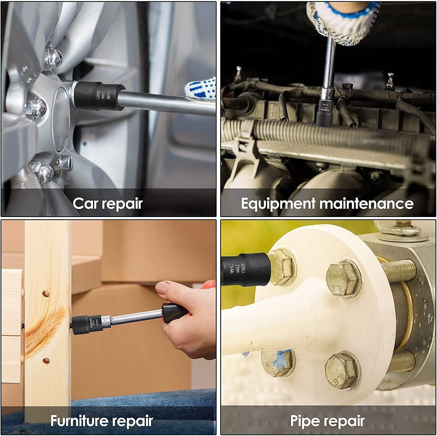 Striped Lug Nut Removal Set – 15PCS Bolt Extractor Kit