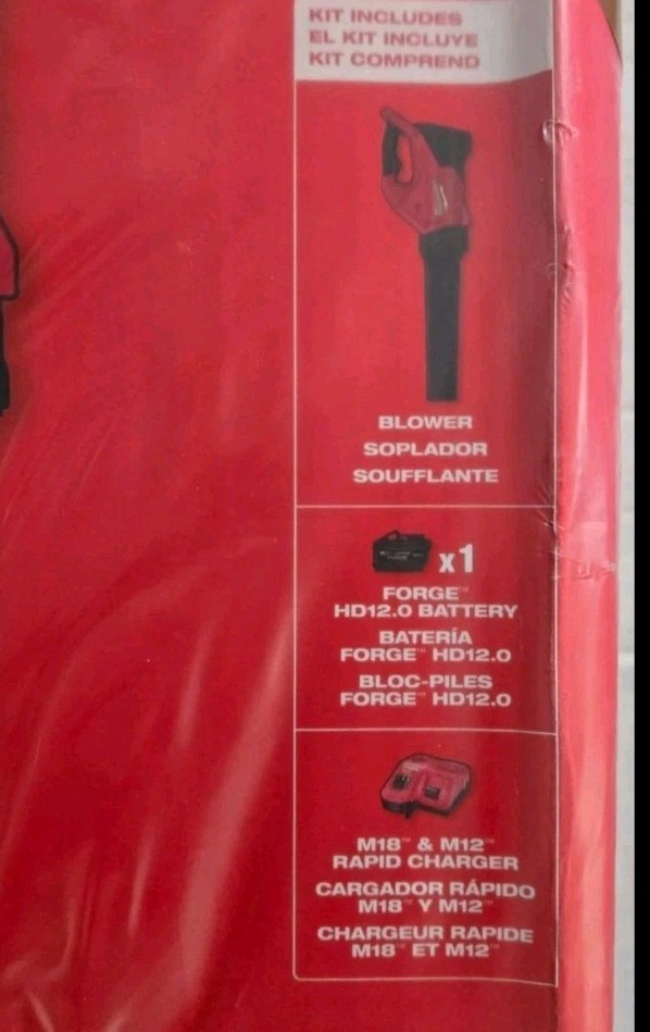 Milwaukee  Leaf Blower Kit w/12.0 Ah FORGE Battery & Rapid ChargerM18 Fuel