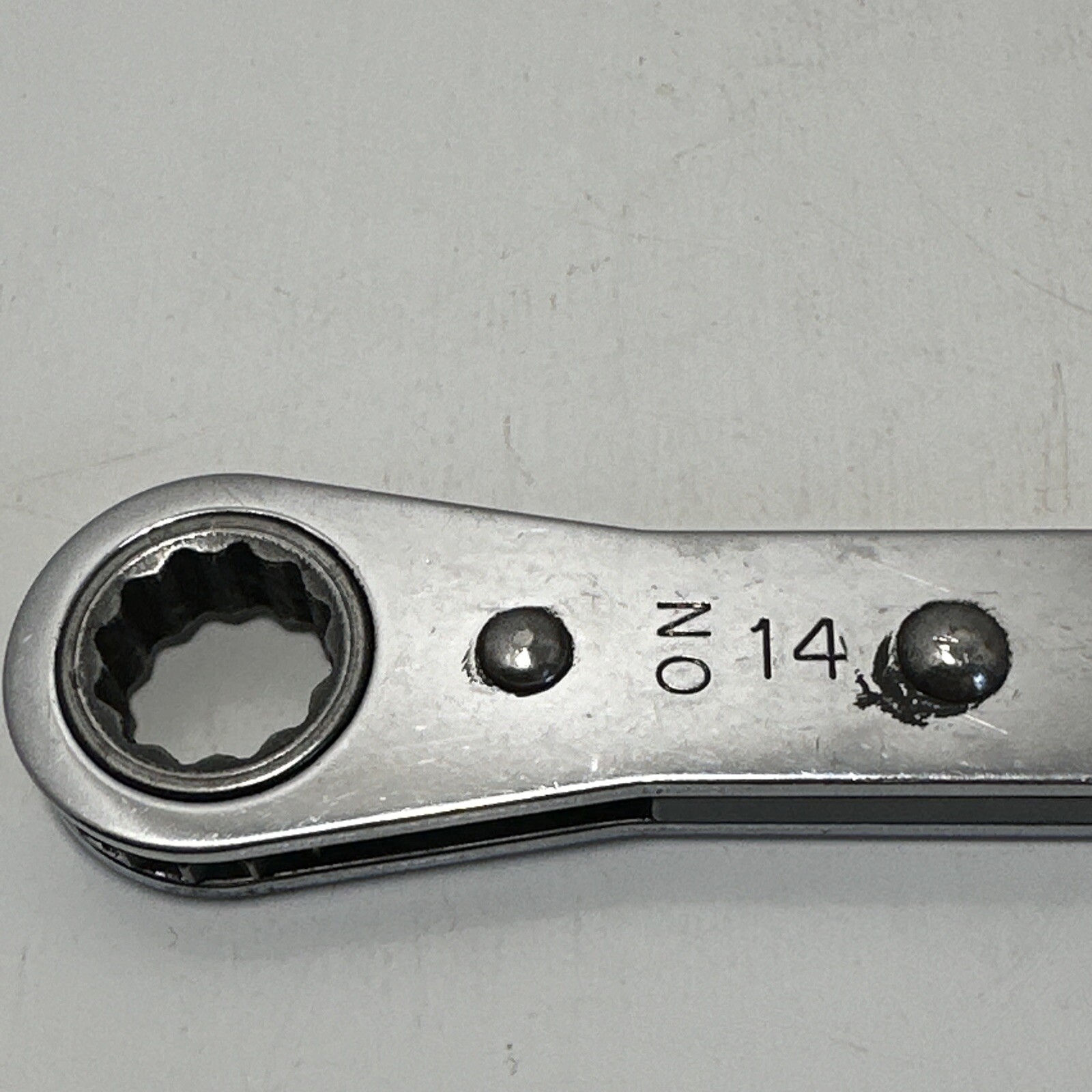 Snap On RBM1415 14mm x 15mm double ratcheting box wrench 12 point 1985 GUC