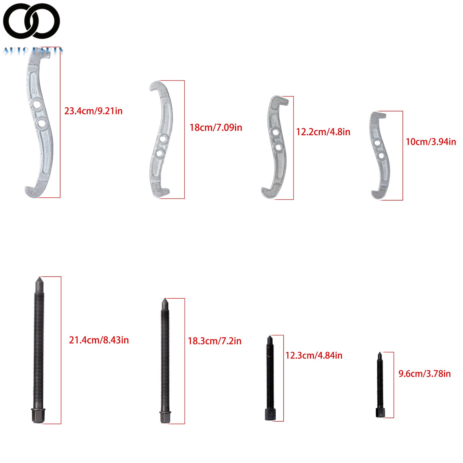 4 PCS Bearing Puller for Pulley Gear Bearing 3“ 4” 6“ 8” 3 Jaw Puller Tool Kit