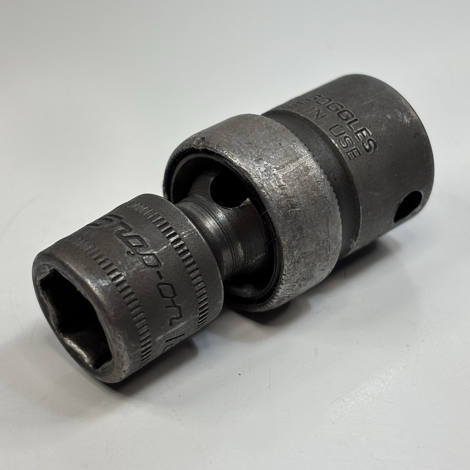 Snap On IPFM12B 3/8 Dr 6Pt Metric 12mm Flank Dr Shallow Swivel Impact Socket USA
