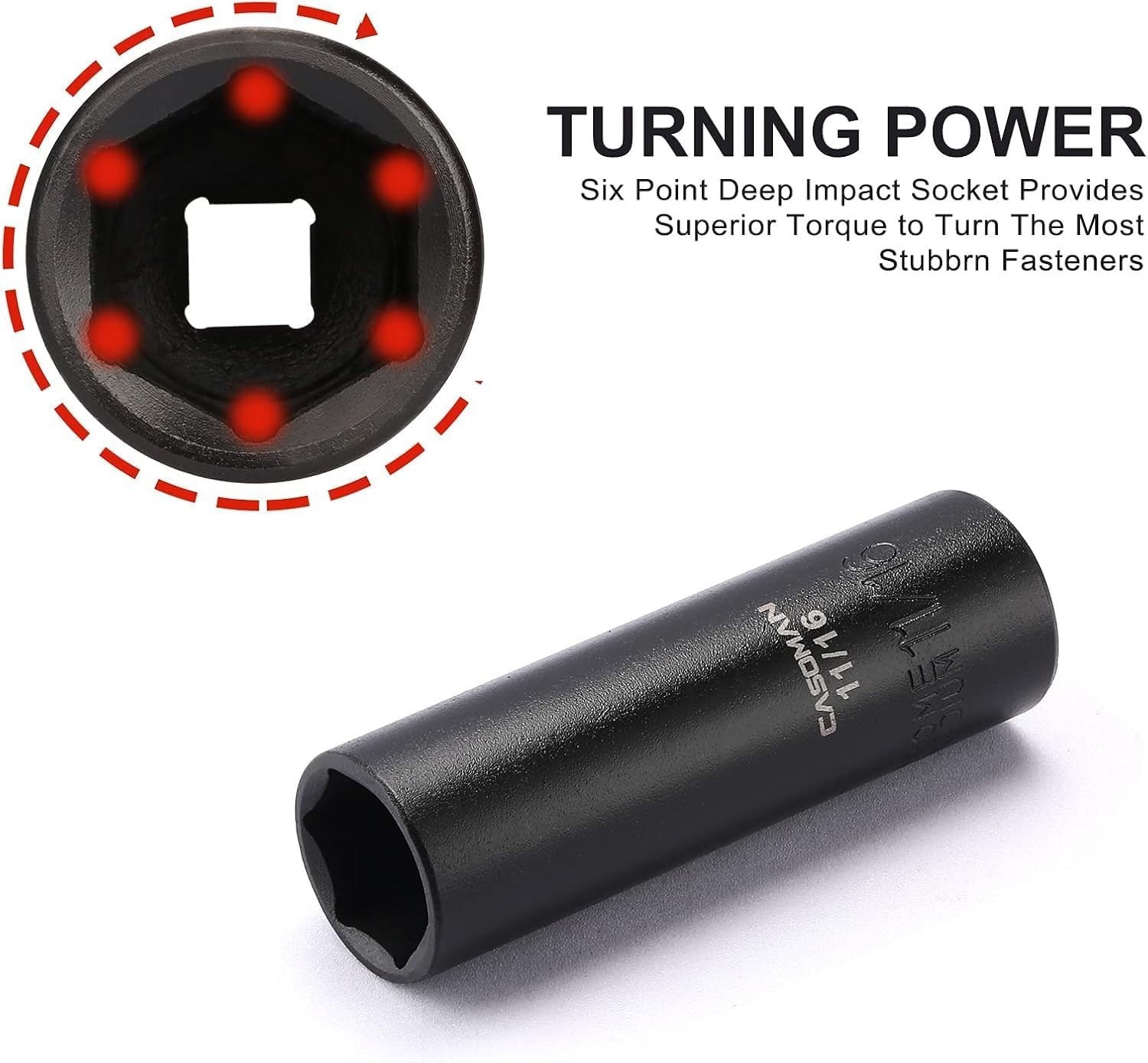 Professional Grade 11-Piece Deep Impact Socket Set – Corrosion-Resistant Finish