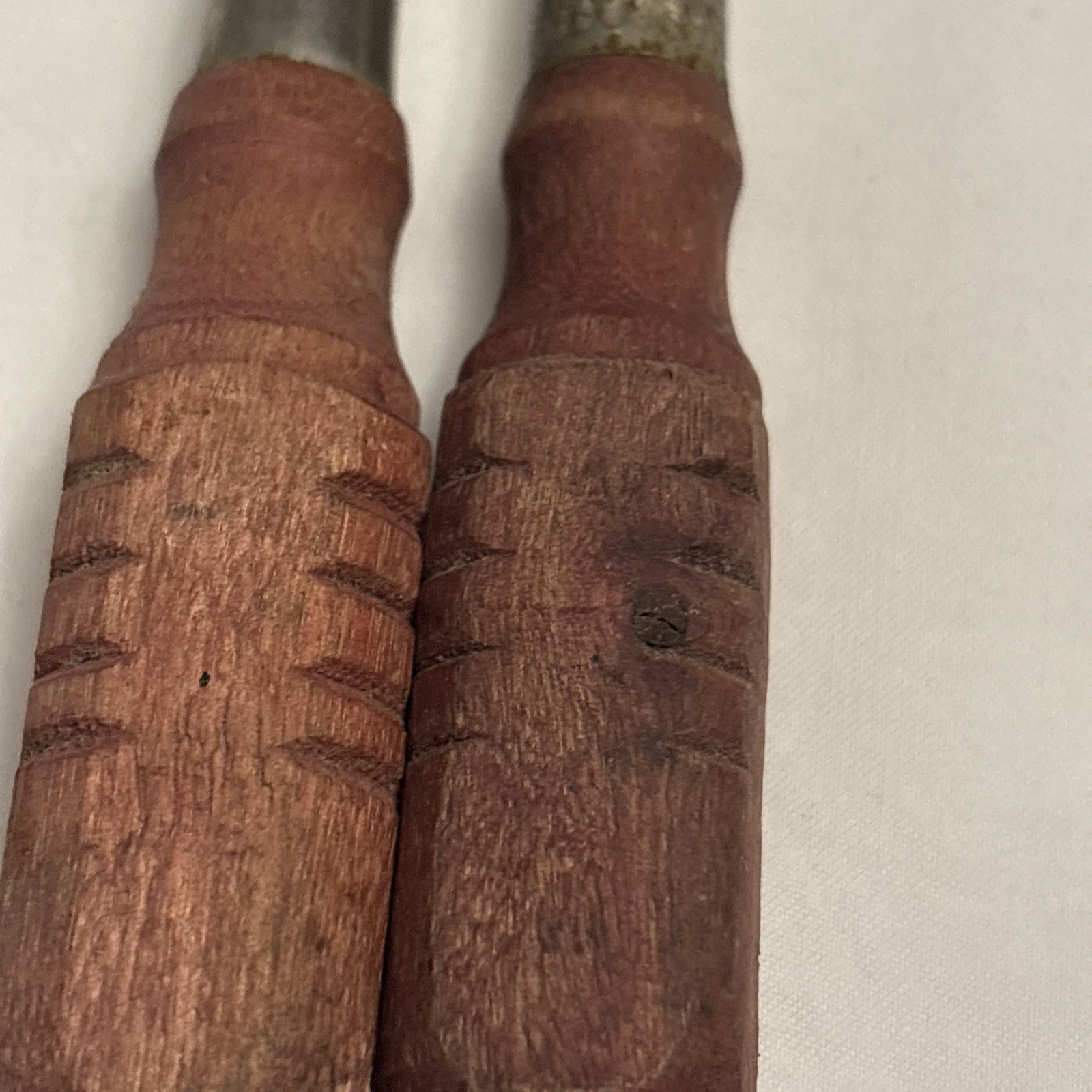 Vintage Screwdriver 2 Pc Flat Slotted & Phillips Wood Handle 5”